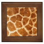 Giraffe Print	 Framed Tile