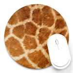 Giraffe Print	 Round Mousepad