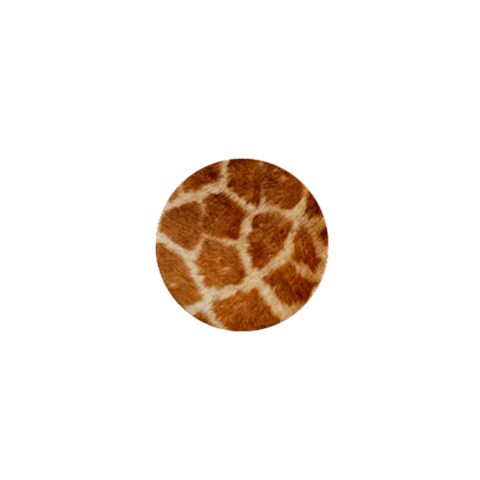 Giraffe Print	 1  Mini Button from ArtsNow.com Front