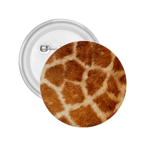 Giraffe Print	 2.25  Button from ArtsNow.com Front