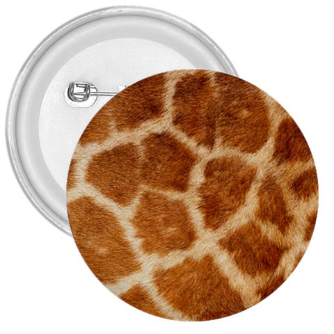 Giraffe Print	 3  Button from ArtsNow.com Front