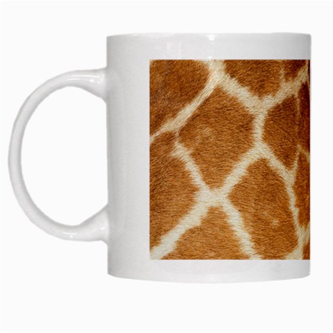 Giraffe Print	 White Mug from ArtsNow.com Left
