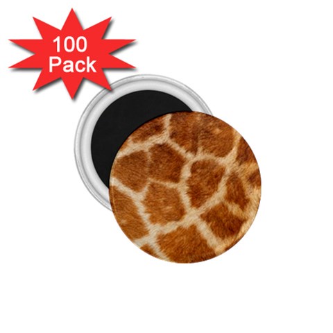 Giraffe Print	 1.75  Magnet (100 pack) from ArtsNow.com Front