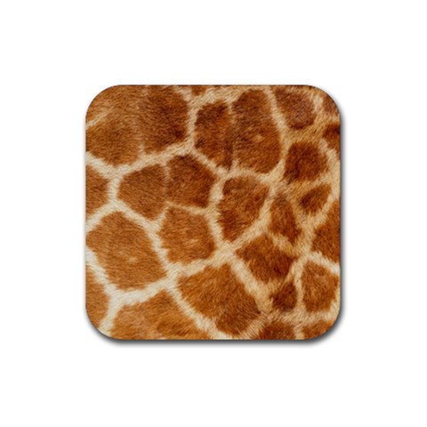 Giraffe Print	 Rubber Coaster (Square) from ArtsNow.com Front