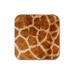 Giraffe Print	 Rubber Square Coaster (4 pack)