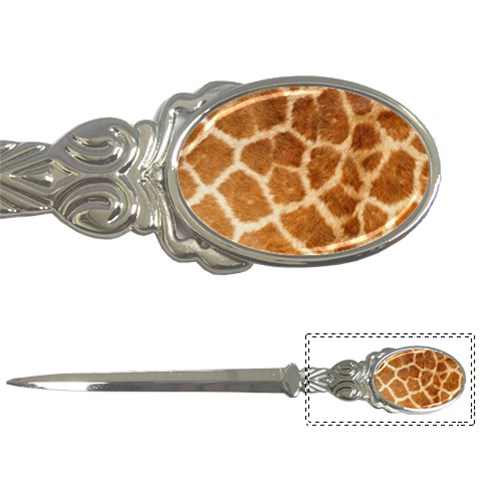 Giraffe Print	 Letter Opener from ArtsNow.com Front