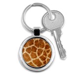 Giraffe Print	 Key Chain (Round)