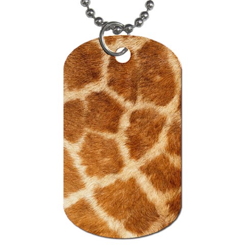 Giraffe Print	 Dog Tag (One Side) from ArtsNow.com Front