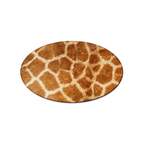 Giraffe Print	 Sticker Oval (10 pack) from ArtsNow.com Front