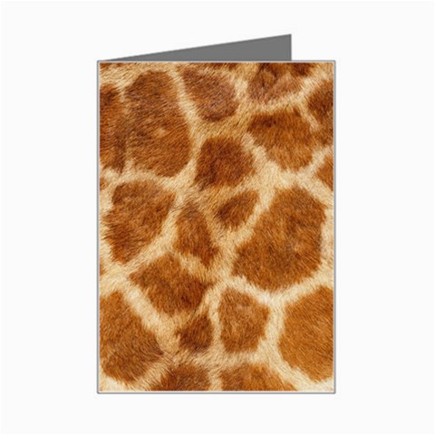 Giraffe Print	 Mini Greeting Card from ArtsNow.com Left