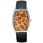 Giraffe Print	 Barrel Style Metal Watch