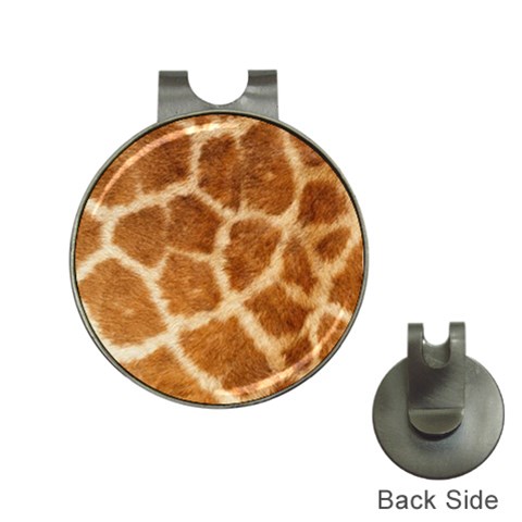 Giraffe Print	 Golf Ball Marker Hat Clip from ArtsNow.com Front