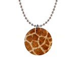 Giraffe Print	 1  Button Necklace