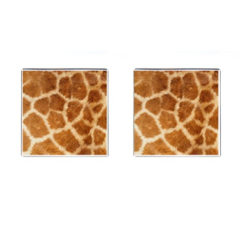 Giraffe Print	 Cufflinks (Square) from ArtsNow.com Front(Pair)