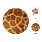 Giraffe Print	Playing Cards (Round)