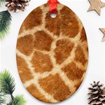 Giraffe Print	 Oval Ornament (Two Sides)