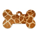 Giraffe Print	 Dog Tag Bone (One Side)