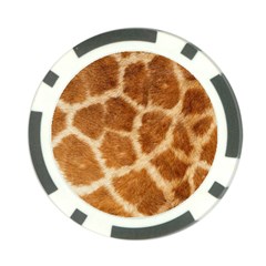 Giraffe Print	 Poker Chip Card Guard from ArtsNow.com Front