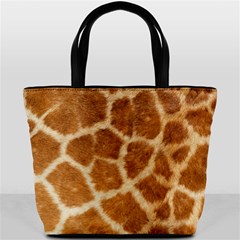 Giraffe Print	 Bucket Bag from ArtsNow.com Front