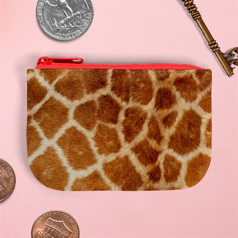 Giraffe Print	 Mini Coin Purse from ArtsNow.com Front