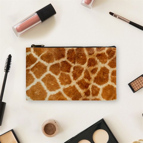 Giraffe Print	 Cosmetic Bag (Small) from ArtsNow.com Front