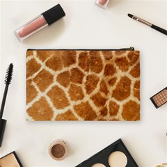 Giraffe Print	 Cosmetic Bag (Medium) from ArtsNow.com Back