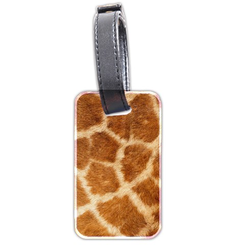 Giraffe Print	 Luggage Tag (two sides) from ArtsNow.com Front