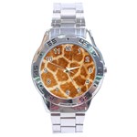 Giraffe Print	 Stainless Steel Analogue Men’s Watch