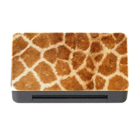 Giraffe Print	Memory Card Reader with CF (Rectangular) from ArtsNow.com Front