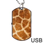 Giraffe Print	Dog Tag USB Flash (One Side)