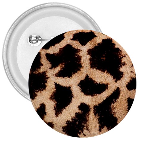 Giraffe Print Dark	 3  Button from ArtsNow.com Front
