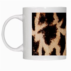 Giraffe Print Dark	 White Mug from ArtsNow.com Left