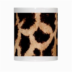 Giraffe Print Dark	 White Mug from ArtsNow.com Center