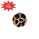 Giraffe Print Dark	 1  Mini Button (10 pack)