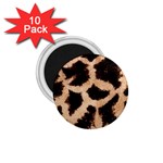 Giraffe Print Dark	 1.75  Magnet (10 pack)