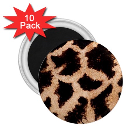 Giraffe Print Dark	 2.25  Magnet (10 pack) from ArtsNow.com Front