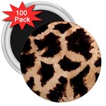 Giraffe Print Dark	 3  Magnet (100 pack)