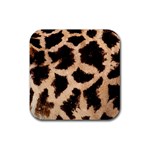 Giraffe Print Dark	 Rubber Coaster (Square)