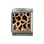 Giraffe Print Dark	 Italian Charm (13mm)