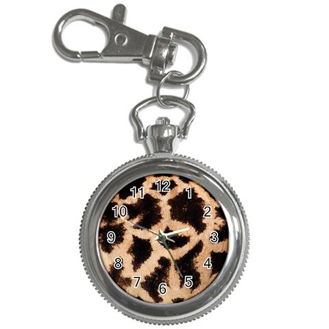 Giraffe Print Dark	 Key Chain Watch from ArtsNow.com Front