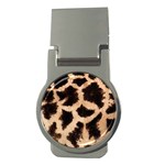 Giraffe Print Dark	 Money Clip (Round)