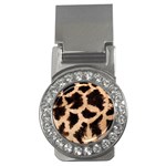 Giraffe Print Dark	 Money Clip (CZ)