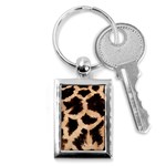 Giraffe Print Dark	 Key Chain (Rectangle)