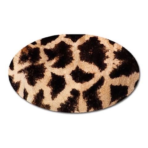 Giraffe Print Dark	 Magnet (Oval) from ArtsNow.com Front