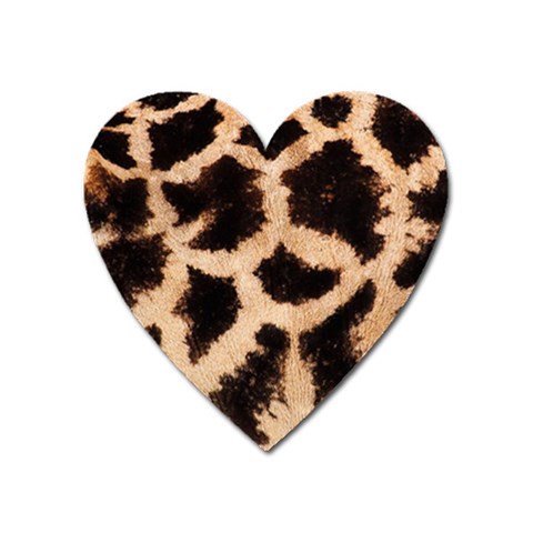 Giraffe Print Dark	 Magnet (Heart) from ArtsNow.com Front