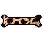 Giraffe Print Dark	Magnet (Dog Bone)