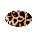 Giraffe Print Dark	 Sticker Oval (10 pack)