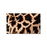 Giraffe Print Dark	 Sticker Rectangular (10 pack)