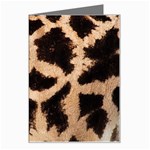 Giraffe Print Dark	 Greeting Card