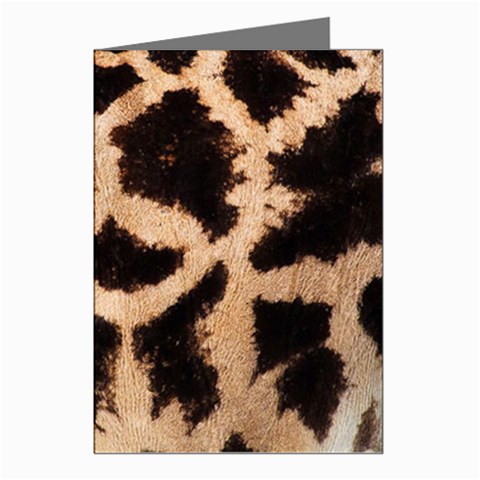 Giraffe Print Dark	 Greeting Cards (Pkg of 8) from ArtsNow.com Left